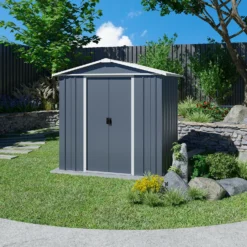 Yardmaster 6x7ft Metal Apex Shed -Garden Care Shop 12834097 1475040005873439
