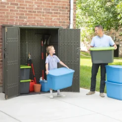 Lifetime 1500L Rough Cut Vertical Storage Cabinet -Garden Care Shop 12836581 1424833208407720