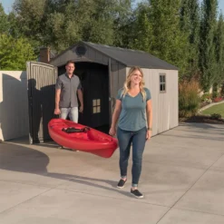 Lifetime 8x12.5 Ft Rough Cut Outdoor Storage Shed -Garden Care Shop 12836583 2454833208704465