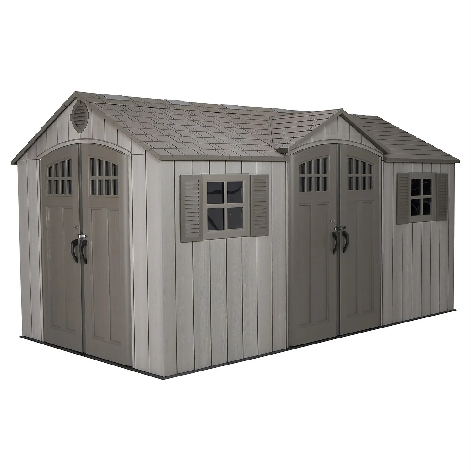 Lifetime 15x8 Ft Rough Cut Dual Entry Outdoor Storage Shed 3 Lifetime 15x8 Ft Rough Cut Dual Entry Outdoor Storage Shed