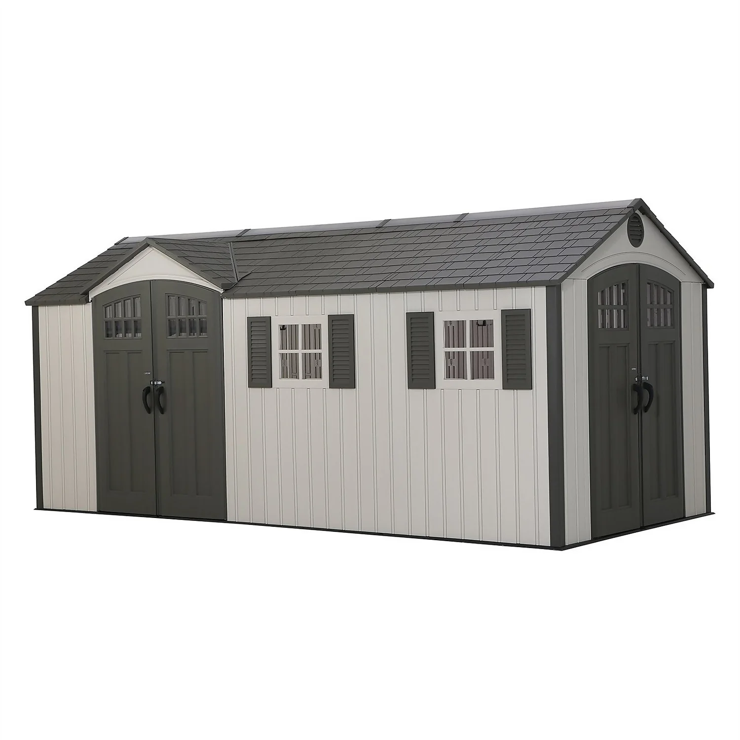 Lifetime 17.5 X 8 Ft Dual Entry Outdoor Storage Shed 3 Lifetime 17.5 X 8 Ft Dual Entry Outdoor Storage Shed