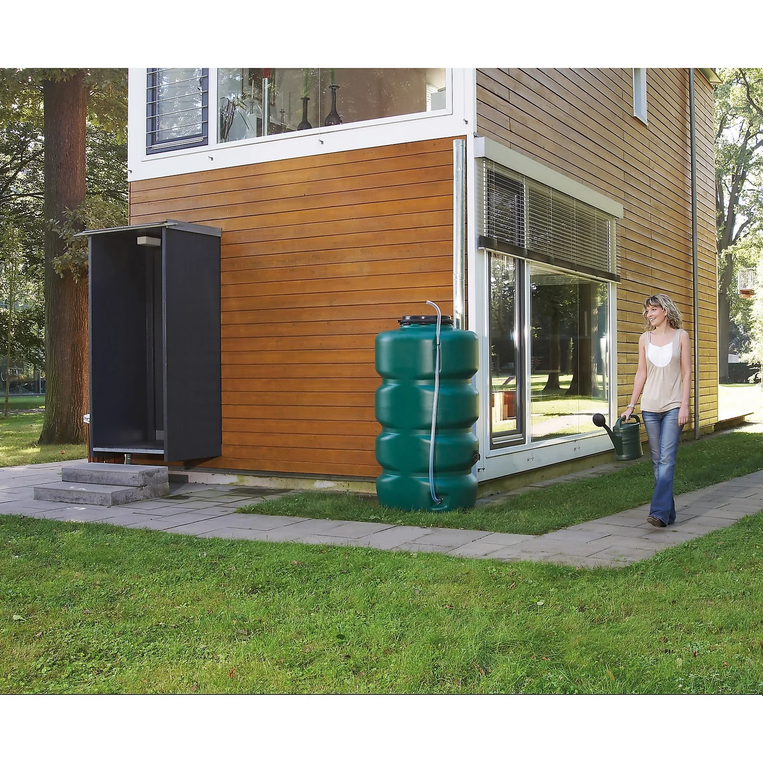 Garantia Garden Water Tank - 1000L - Green 4 Garantia Garden Water Tank - 1000L - Green - Image 2