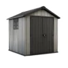 Keter Oakland 7.5 X 7ft Outdoor Garden Apex Storage Shed - Grey -Garden Care Shop 12840574 7335036178977334