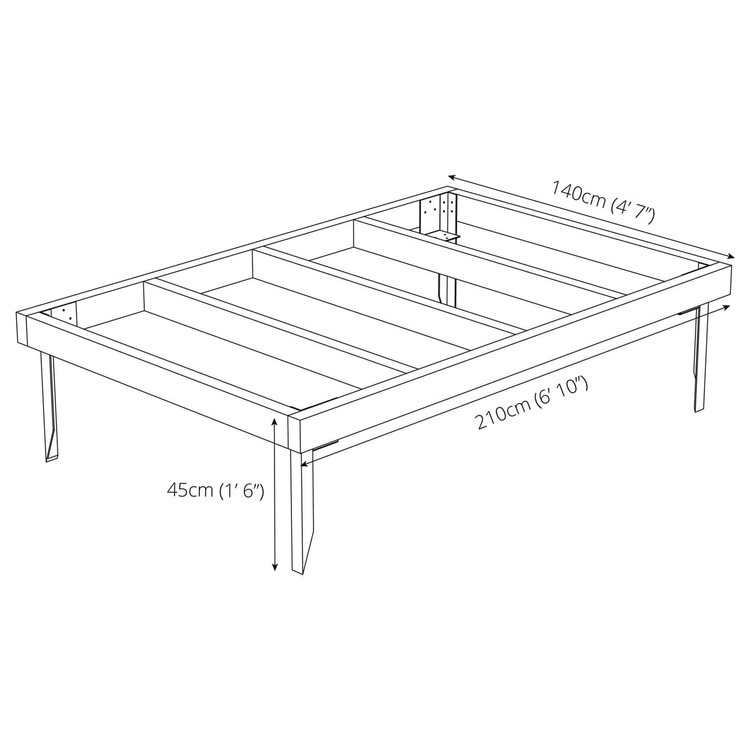 Mercia 7x5ft Pressure Treated Wooden Shed Base 12 Mercia 7x5ft Pressure Treated Wooden Shed Base - Image 10