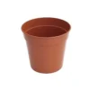 Flower Pot In Orange - 17.8cm