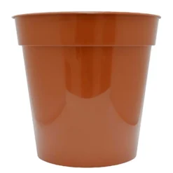 Flower Pot In Orange - 25cm