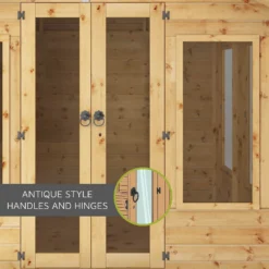 Country Living Tuxford 12 X 8ft Premium Traditional Summerhouse Painted + Installation - Thorpe Towers -Garden Care Shop 12877400 3875040028446000