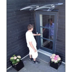 None Cambridge 1200X700 Silver Door Canopy 7 None Cambridge 1200X700 Silver Door Canopy -Garden Care Shop 12882255 2994843527512079