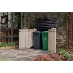 Keter Store It Out Midi Outdoor Garden Storage Shed 880L - Beige/Brown -Garden Care Shop 12885761 1654898752549113