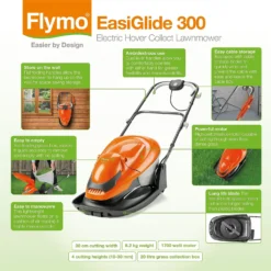 Flymo 1700W EasiGlide Electric Hover Lawn Mower - 30cm -Garden Care Shop 12885897 1864846118755047