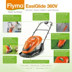 Flymo 1800W EasiGlide Electric Hover Lawn Mower - 36cm -Garden Care Shop 12885898 1874843592684055