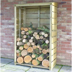 Shire Tall Wall Log Store - 3x1.5ft -Garden Care Shop 12887202 1064851593312994