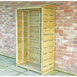 Shire Tall Wall Log Store - 3x1.5ft -Garden Care Shop 12887202 1464851593337372