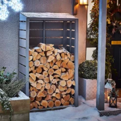 Shire Tall Wall Log Store - 3x1.5ft -Garden Care Shop 12887202 1504910901538437
