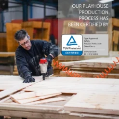 Mercia 4 X 4ft Snug Wooden Playhouse - Installation Included -Garden Care Shop 12888284 1335027553246258