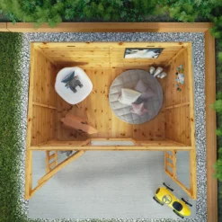 Mercia 5'9ft X 5'8ft Pent Style Wooden Playhouse -Garden Care Shop 12888294 1075019819092589