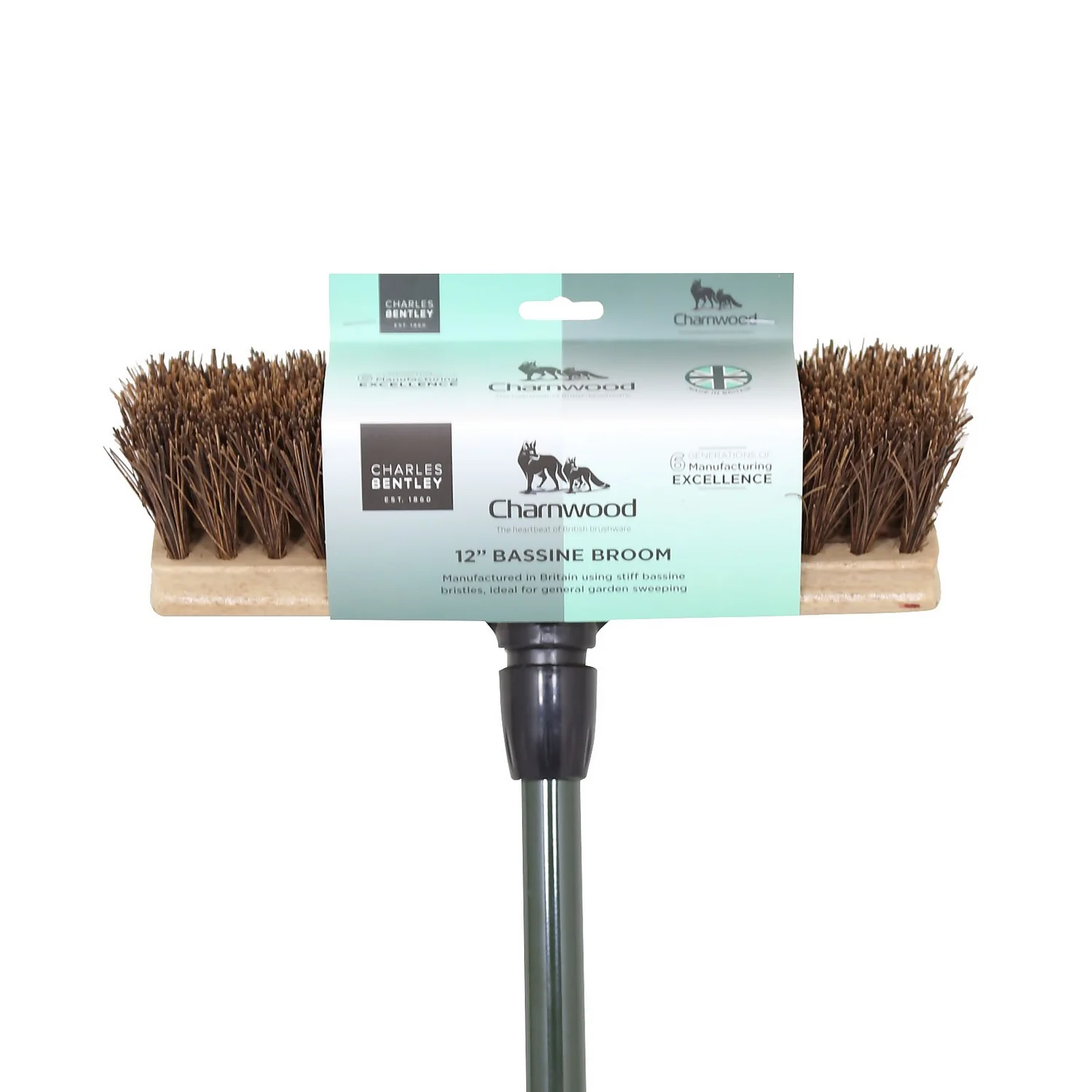 Charles Bentley Charnwood Bassine Wooden Garden Broom - 300mm 7 Charles Bentley Charnwood Bassine Wooden Garden Broom - 300mm - Image 5