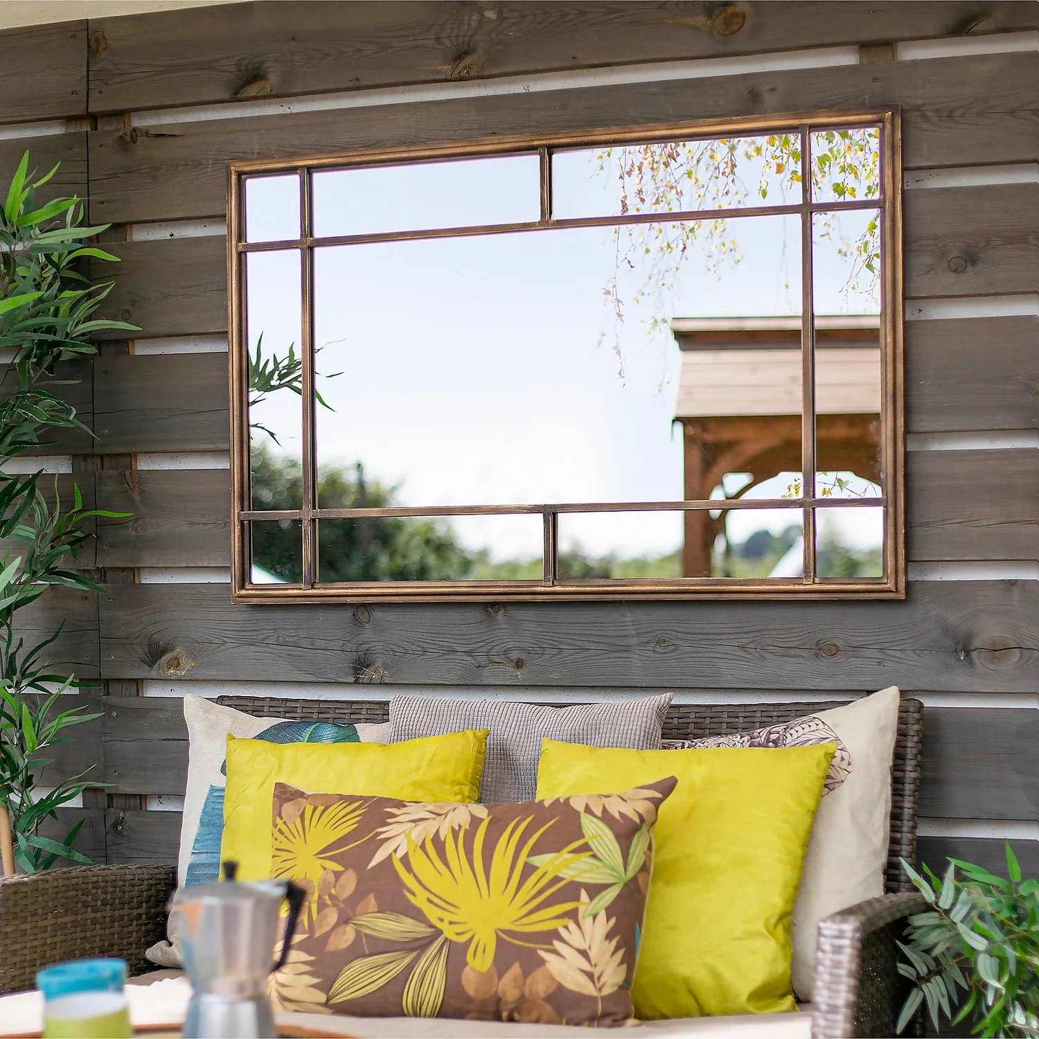 Milano Outdoor Garden Mirror - 100cm 4 Milano Outdoor Garden Mirror - 100cm - Image 2