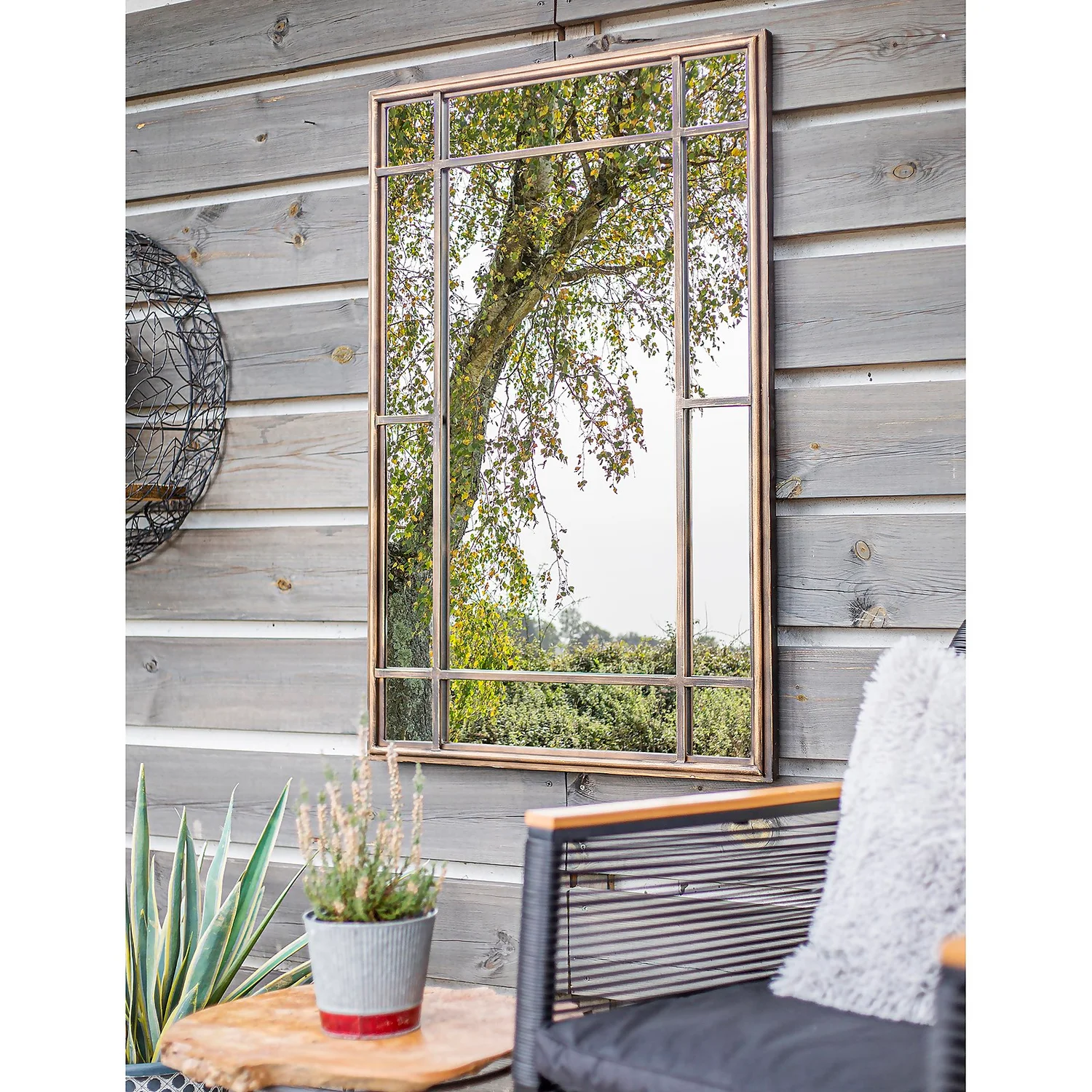 Milano Outdoor Garden Mirror - 100cm 6 Milano Outdoor Garden Mirror - 100cm - Image 4