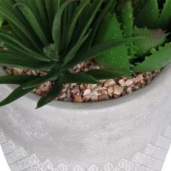 Mixed Succulent In Grey Pot -Garden Care Shop 12909503 3414869235683525