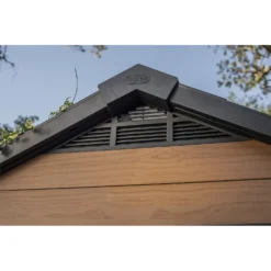 Keter Newton 7.5 X 7ft Outdoor Plastic Garden Storage Shed - Brown -Garden Care Shop 12909854 2364845876150561