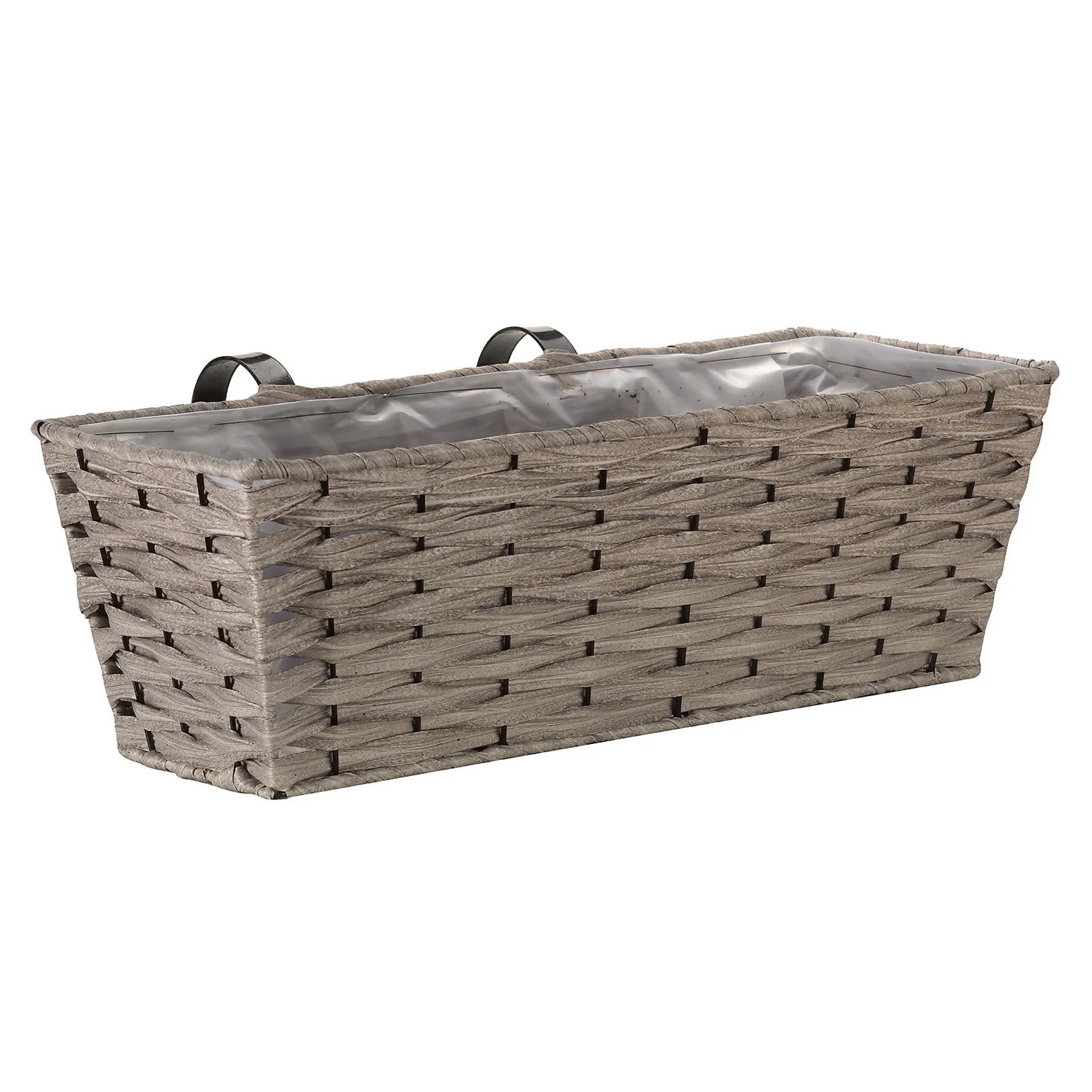 Firenze Faux Rattan Planter - 19 Inch 3 Firenze Faux Rattan Planter - 19 Inch