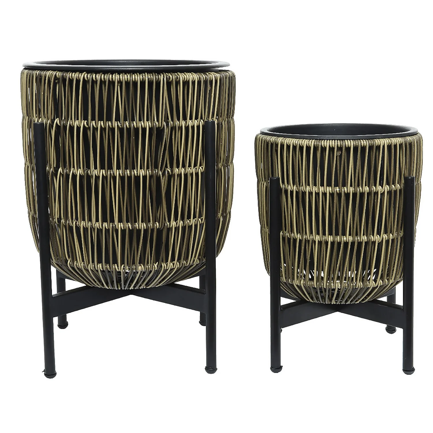 Kate Round Rattan Planter With Legs - Large 5 Kate Round Rattan Planter With Legs - Large - Image 3