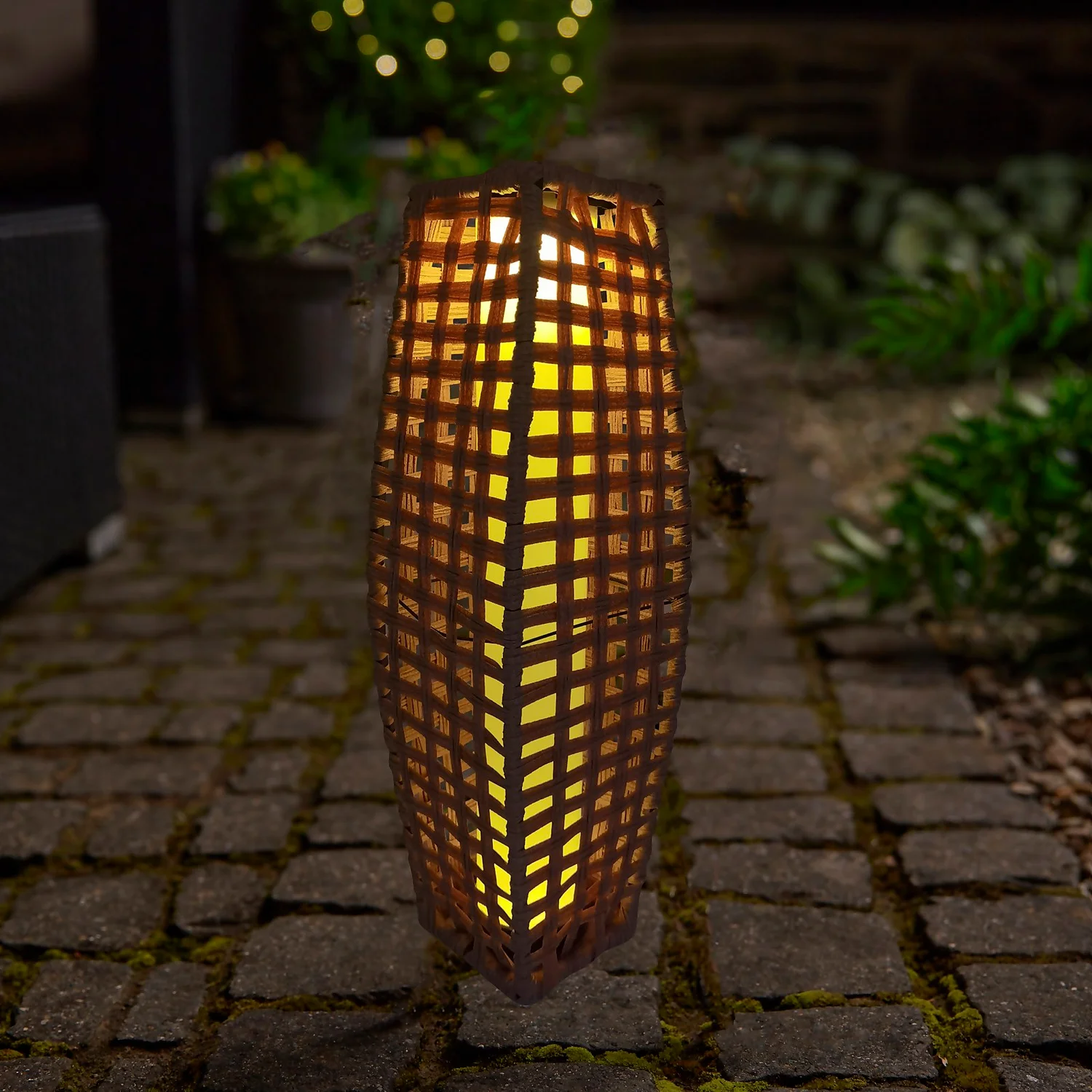 Homebase Edit Solar Solar Rattan Weave Lantern 3 Homebase Edit Solar Solar Rattan Weave Lantern