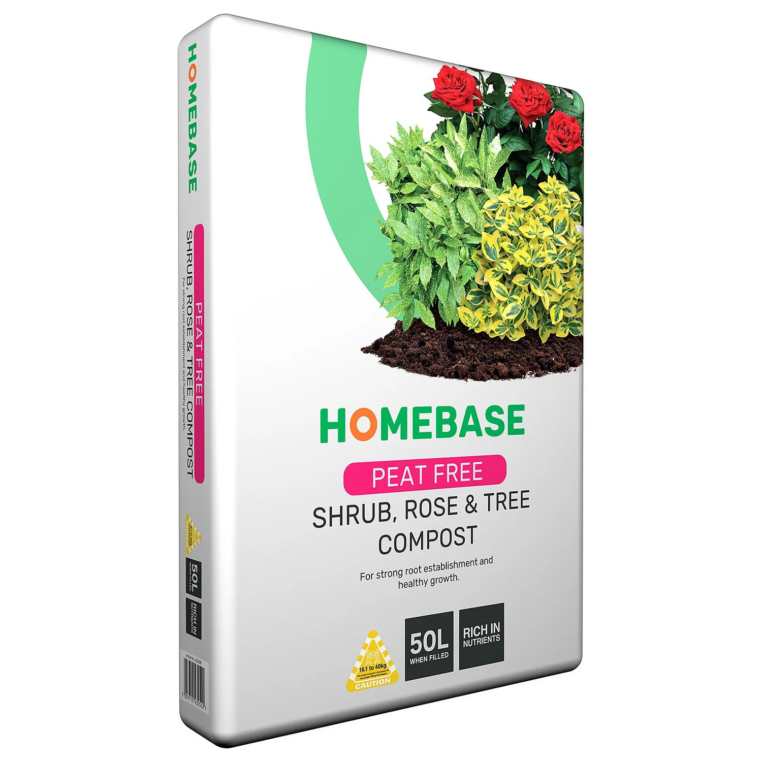 Homebase Peat Free Shrub Rose Tree Compost - 50L 3 Homebase Peat Free Shrub Rose Tree Compost - 50L