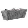 19in Faux Rattan Planter - Slate -Garden Care Shop 13280784 2974933436817456