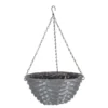 14in Faux Rattan Hanging Basket - Slate -Garden Care Shop 13280791 1454933436764653