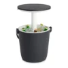 Keter GoBar Outdoor Ice Cooler Table Garden Furniture - Dark Grey / Cream -Garden Care Shop 13412933 1974910901573003