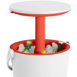 Keter GoBar Outdoor Ice Cooler Table Garden Furniture - Red / White 14 Keter GoBar Outdoor Ice Cooler Table Garden Furniture - Red / White -Garden Care Shop 13412934 7814910901693408