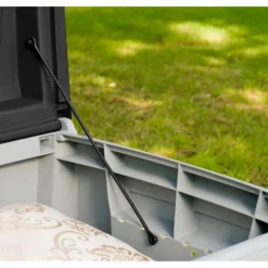 Keter Ace Outdoor Garden Storage Box 124 X 55 X 62.5 Cm - Grey And Black -Garden Care Shop 13432924 1234947994705587