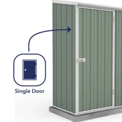Absco 5 X 3ft Space Saver Metal Pent Shed - Green 14 Absco 5 X 3ft Space Saver Metal Pent Shed - Green -Garden Care Shop 13440828 1604929164292885