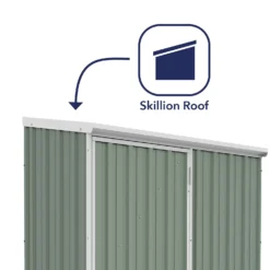 Absco 5 X 3ft Space Saver Metal Pent Shed - Green 13 Absco 5 X 3ft Space Saver Metal Pent Shed - Green -Garden Care Shop 13440828 3484929164219292