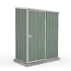Absco 5 X 3ft Space Saver Metal Pent Shed - Green 2 Absco 5 X 3ft Space Saver Metal Pent Shed - Green -Garden Care Shop 13440828 8324929164016900