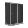 Absco 5 X 3ft Space Saver Metal Pent Shed - Dark Grey -Garden Care Shop 13440829 1024929186313245