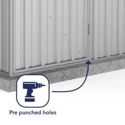 Absco 5 X 3ft Space Saver Metal Pent Shed - Zinc 15 Absco 5 X 3ft Space Saver Metal Pent Shed - Zinc -Garden Care Shop 13440830 1414929164328606