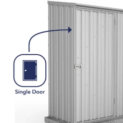 Absco 5 X 3ft Space Saver Metal Pent Shed - Zinc 14 Absco 5 X 3ft Space Saver Metal Pent Shed - Zinc -Garden Care Shop 13440830 8944929164262603