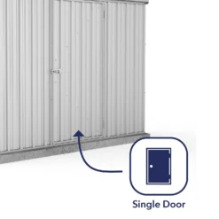 Absco 7.5 X 3ft Space Saver Metal Pent Shed - Zinc 14 Absco 7.5 X 3ft Space Saver Metal Pent Shed - Zinc -Garden Care Shop 13440836 1685027360486166
