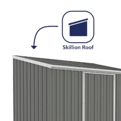 Absco 7.5 X 5ft Space Saver Metal Pent Shed - Grey 13 Absco 7.5 X 5ft Space Saver Metal Pent Shed - Grey -Garden Care Shop 13440837 1774929186107631