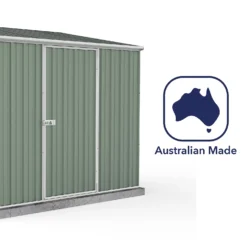 Absco 7.5 X 5ft Space Saver Metal Pent Shed - Green 17 Absco 7.5 X 5ft Space Saver Metal Pent Shed - Green -Garden Care Shop 13440838 1044929186411786
