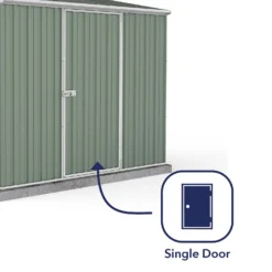 Absco 7.5 X 5ft Space Saver Metal Pent Shed - Green 14 Absco 7.5 X 5ft Space Saver Metal Pent Shed - Green -Garden Care Shop 13440838 2084929186203688