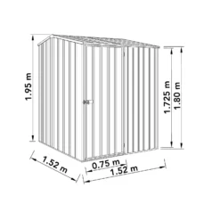 Absco 5 X 5ft Premier Reverse Apex - Dark Grey -Garden Care Shop 13440843 1524929165619473