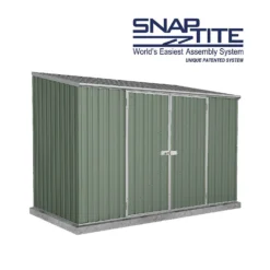 Absco 10 X 5ft Space Saver Metal Pent Shed - Green 17 Absco 10 X 5ft Space Saver Metal Pent Shed - Green -Garden Care Shop 13440844 2134929185801898