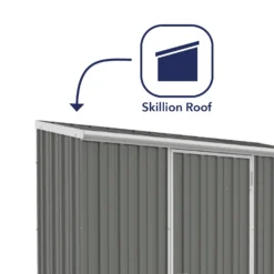 Absco 7.5 X 3ft Space Saver Metal Pent Shed - Grey 13 Absco 7.5 X 3ft Space Saver Metal Pent Shed - Grey -Garden Care Shop 13440845 4134929185610624