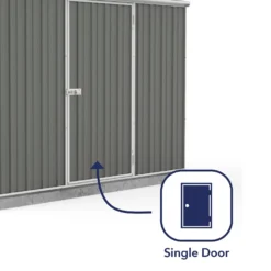 Absco 7.5 X 3ft Space Saver Metal Pent Shed - Grey 14 Absco 7.5 X 3ft Space Saver Metal Pent Shed - Grey -Garden Care Shop 13440845 4884929185674689
