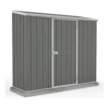 Absco 7.5 X 3ft Space Saver Metal Pent Shed - Grey 1 Absco 7.5 X 3ft Space Saver Metal Pent Shed - Grey -Garden Care Shop 13440845 7464929185406117