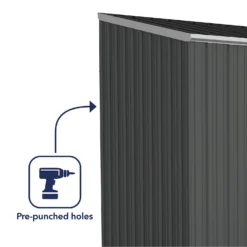 Absco 10 X 5ft Space Saver Metal Pent Shed - Dark Grey 16 Absco 10 X 5ft Space Saver Metal Pent Shed - Dark Grey -Garden Care Shop 13440849 1434929186189558